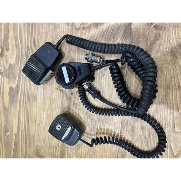 Lot of 3 Vintage Ham Radio Handheld‎ Microphone - Cobra Regency Johnson